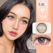 April rain (Brown) ค่าสายตา 0.00-10.00 คอนแทคเลนส์