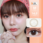 Crystal (Brown) ค่าสายตา 0.00-10.00 คอนแทคเลนส์
