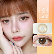 [เลนส์กล่อง Blister] Warm (Brown) ค่าสายตา 0.00-10.00 คอนแทคเลนส์