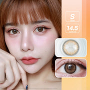 [เลนส์กล่อง Blister] Caramel (Brown) ค่าสายตา 0.00-10.00 คอนแทคเลนส์