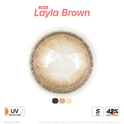 Limited Layla (Brown)  ค่าสายตา 0.00-10.00 คอนแทคเลนส์