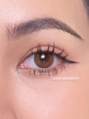 [ราคาพิเศษเฉพาะในไลฟ์] ชุดเซต 2 คู่  ค่าสายตา -6.00 Limited Layla (Brown) คอนแทคเลนส์