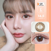 Naomi (Brown) ค่าสายตา 0.00-10.00 คอนแทคเลนส์