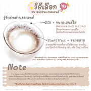 Babara (Gray) ค่าสายตา 0.00-10.00 คอนแทคเลนส์