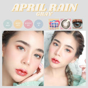 April rain (Gray) ค่าสายตา 0.00-10.00 คอนแทคเลนส์