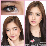 Ava mini (Brown) ค่าสายตา 0.00-10.00 คอนแทคเลนส์