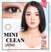 Cleen mini (Brown) ค่าสายตา 0.00-10.00 คอนแทคเลนส์