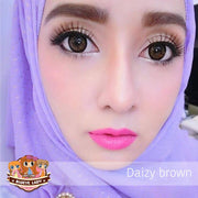 Daizy (Brown) ค่าสายตา 0.00-10.00 คอนแทคเลนส์