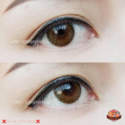 Glitter (Brown) ค่าสายตา 0.00-10.00 คอนแทคเลนส์