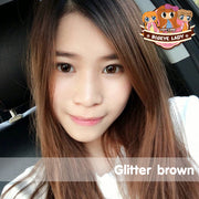 Glitter (Brown) ค่าสายตา 0.00-10.00 คอนแทคเลนส์