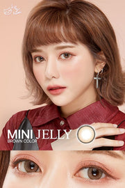 Jelly mini (Brown) ค่าสายตา 0.00-10.00 คอนแทคเลนส์