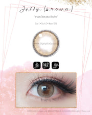 Jelly mini (Brown) ค่าสายตา 0.00-10.00 คอนแทคเลนส์