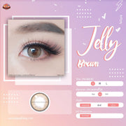 Jelly mini (Brown) ค่าสายตา 0.00-10.00 คอนแทคเลนส์