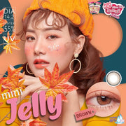 Jelly mini (Brown) ค่าสายตา 0.00-10.00 คอนแทคเลนส์