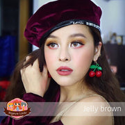 Jelly mini (Brown) ค่าสายตา 0.00-10.00 คอนแทคเลนส์