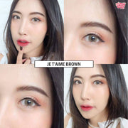Jetaime (Brown) Size M ค่าสายตา 0.00-10.00 คอนแทคเลนส์