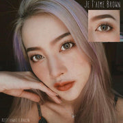 Jetaime (Brown) Size M ค่าสายตา 0.00-10.00 คอนแทคเลนส์