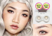Jetaime (Brown) Size M ค่าสายตา 0.00-10.00 คอนแทคเลนส์