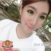 Kirei (Brown) ค่าสายตา 0.00-10.00 คอนแทคเลนส์