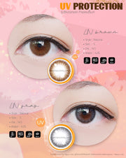 LN (Gray) ค่าสายตา 0.00-10.00 คอนแทคเลนส์