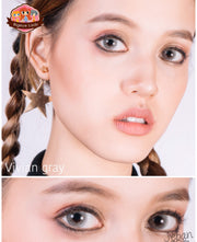 Vivian mini (Gray) ค่าสายตา 0.00-10.00 คอนแทคเลนส์